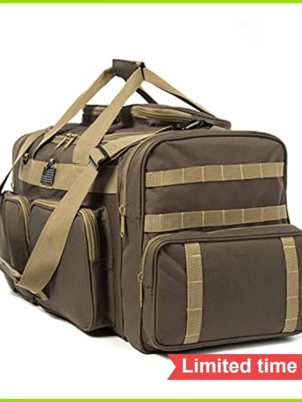 Tactical Range Duffel Heavy Duty Large Travel Sports Gym Bag 33